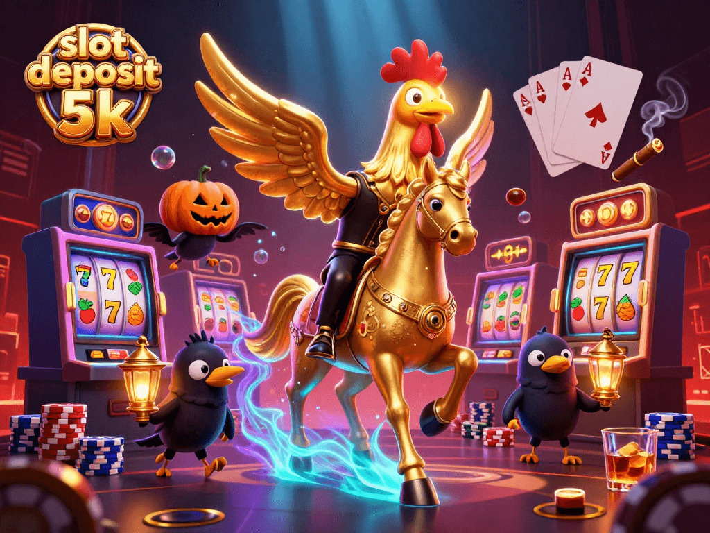 Experience excitement with the slot deposit 5k scene showcasing dynamic gameplay and thrilling wins.