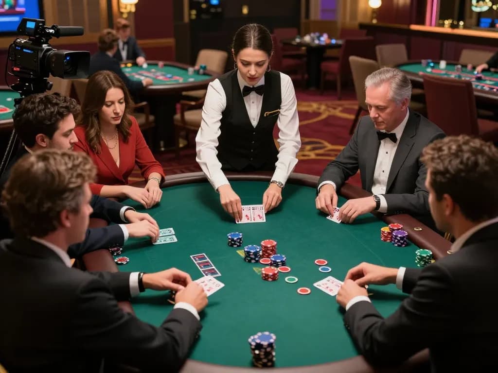 F8BET allows players to engage in a thrilling blackjack game with professional dealers in a luxurious casino
