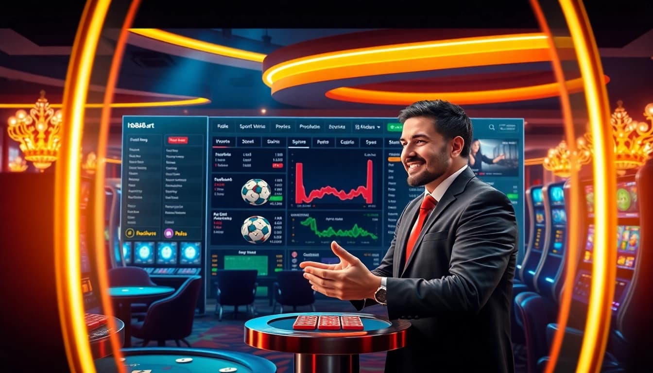 Vibrant online casino environment at hb88.art showcasing gaming options.
