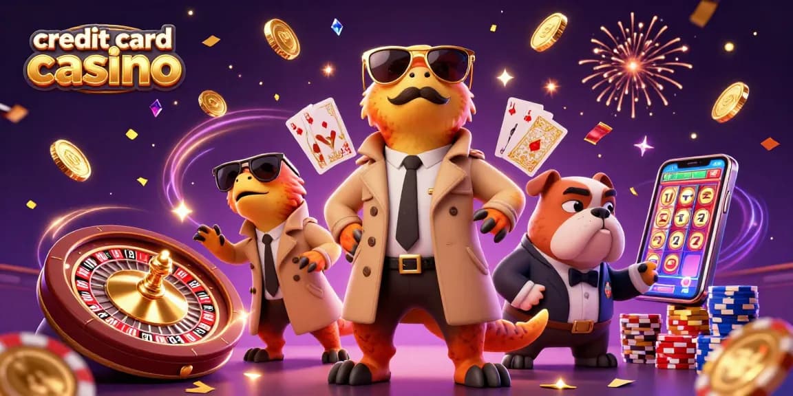 Experience the thrill of the credit card casino with raptors in disguise entering a VIP lounge.