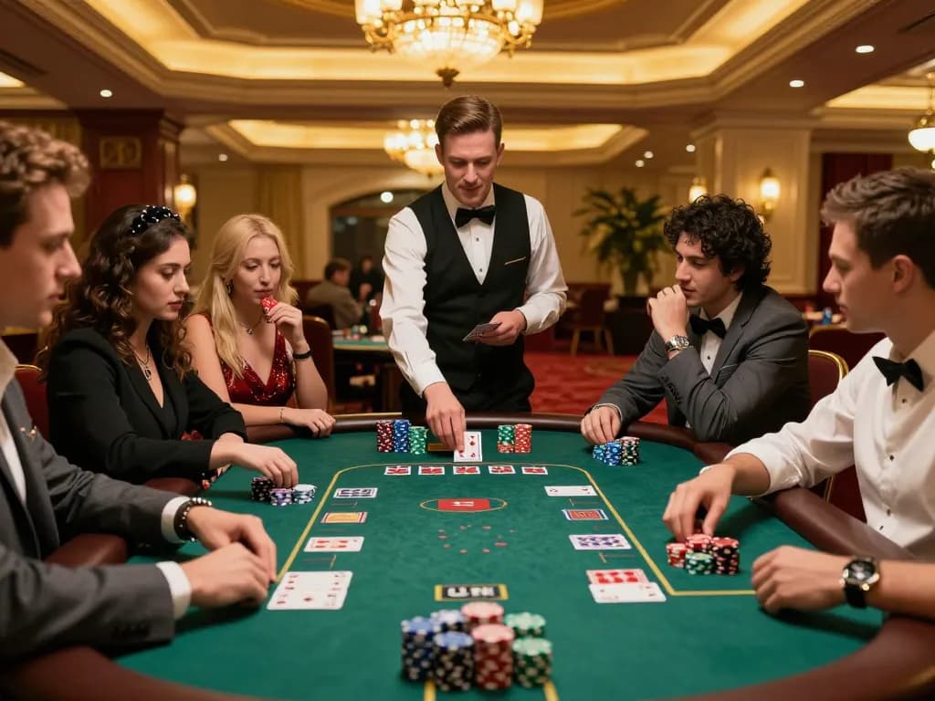 Players at a blackjack table experiencing a thrilling game strategy at the tr88 casino