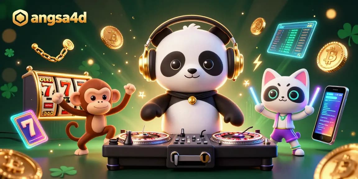 Experience unlimited winning opportunities with angsa4d in an energetic 3D casino scene featuring dancing characters.