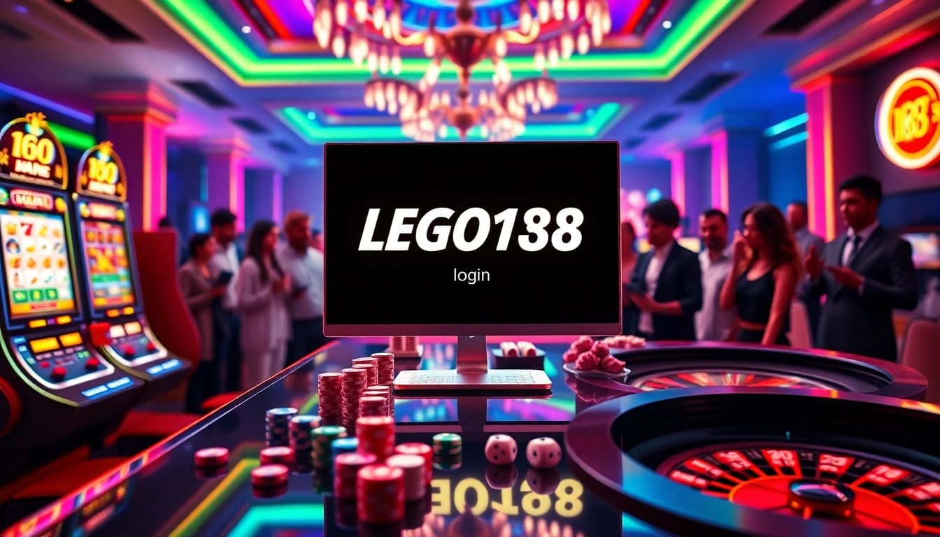 Engaging gamblers through LEGO138 login with vibrant casino visuals and exciting gaming elements.