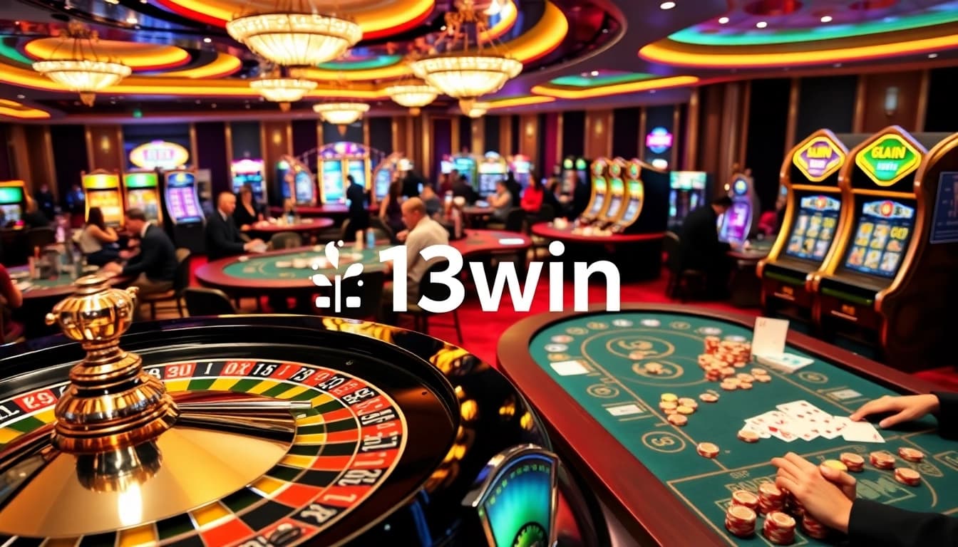 Experience the thrilling ambiance of the 13win casino with vibrant games and professional players.