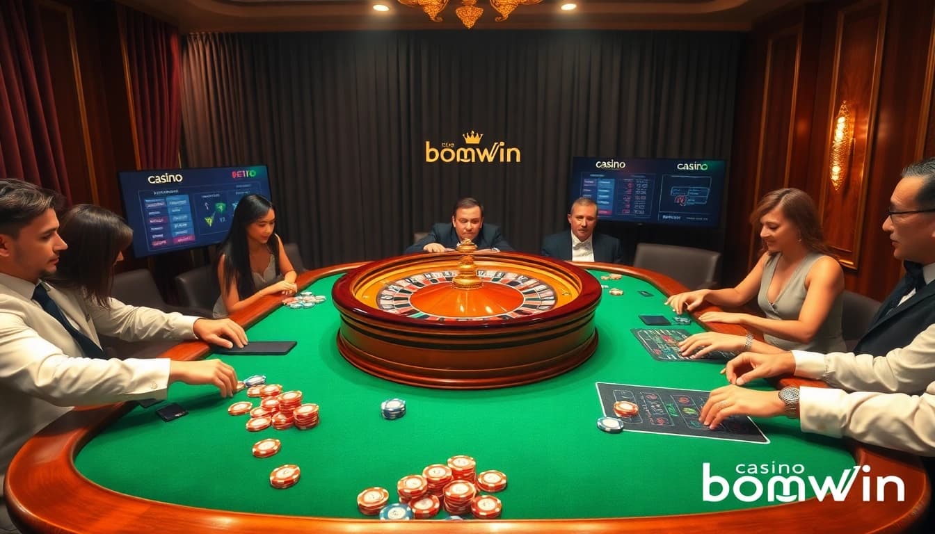 Experience the thrill of Casino bomwin with luxurious roulette gameplay and vibrant betting options.