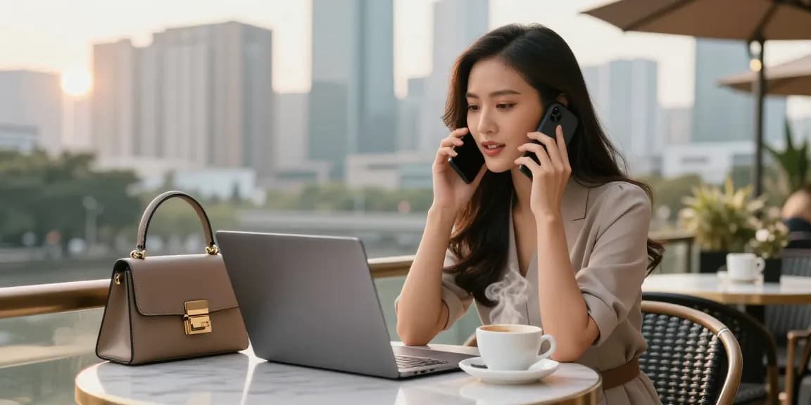 Gái gọi trong không gian café hiện đại, tận hưởng cuộc sống thành phố.