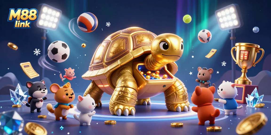Experience the vibrant M88 link with a thrilling array of sports-themed casino elements.