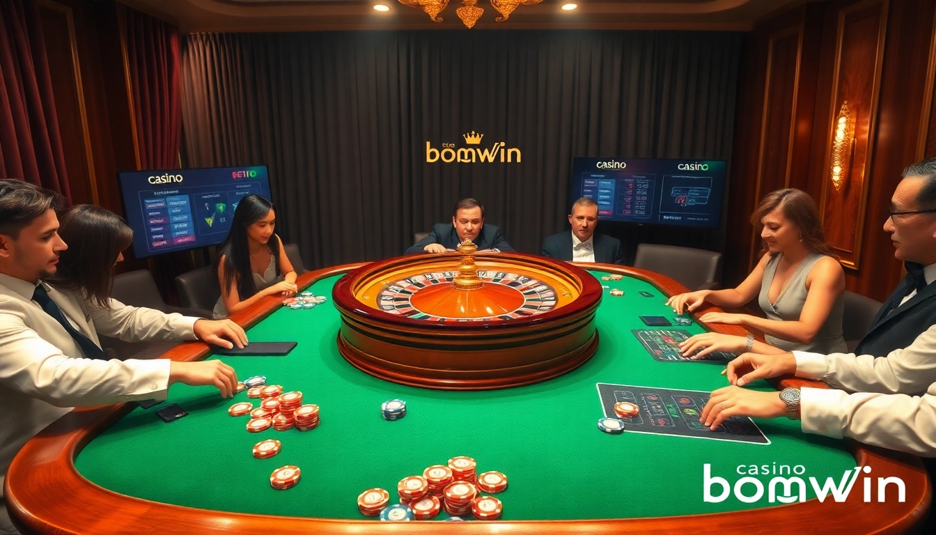 Experience the thrill of Casino bomwin with luxurious roulette gameplay and vibrant betting options.