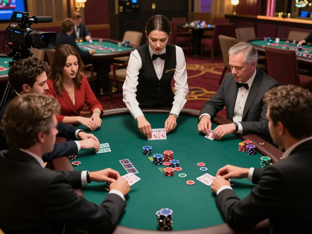 F8BET allows players to engage in a thrilling blackjack game with professional dealers in a luxurious casino
