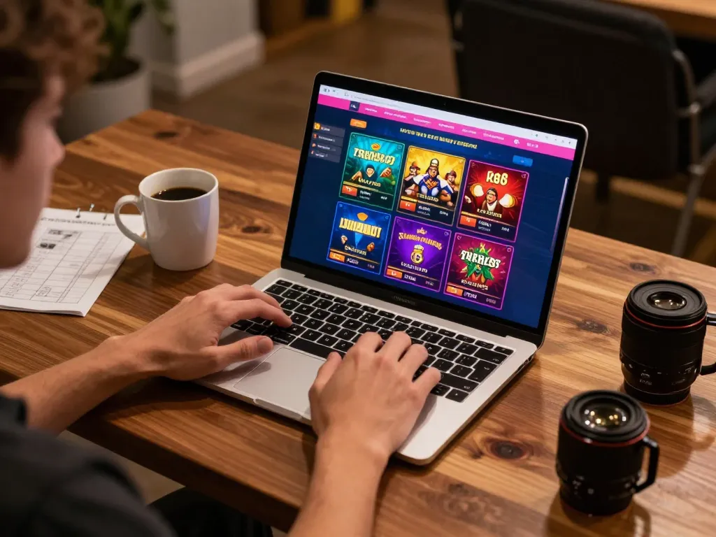 Experience the excitement of RR88 online gaming with dynamic gameplay on a cozy home setup.
