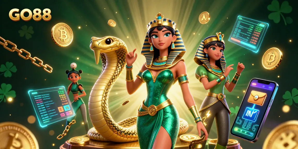 Engage with GO88's vibrant online gaming universe featuring unique characters and exciting crypto elements.
