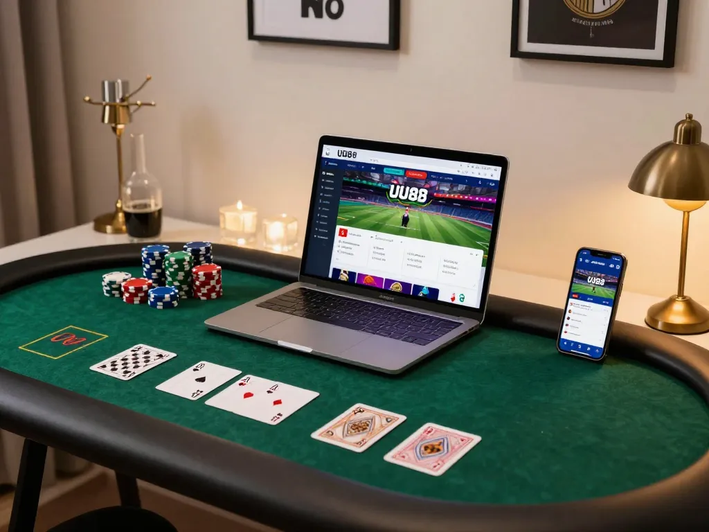 Experience the ultimate UU88 bet excitement with engaging online gambling setup, showcasing strategy and comfort.