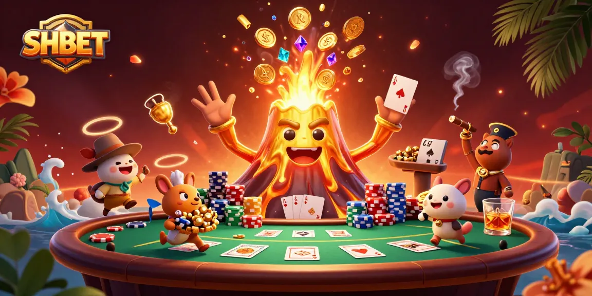 Experience thrilling gaming at SHBET with an energetic scene bursting with treasures.