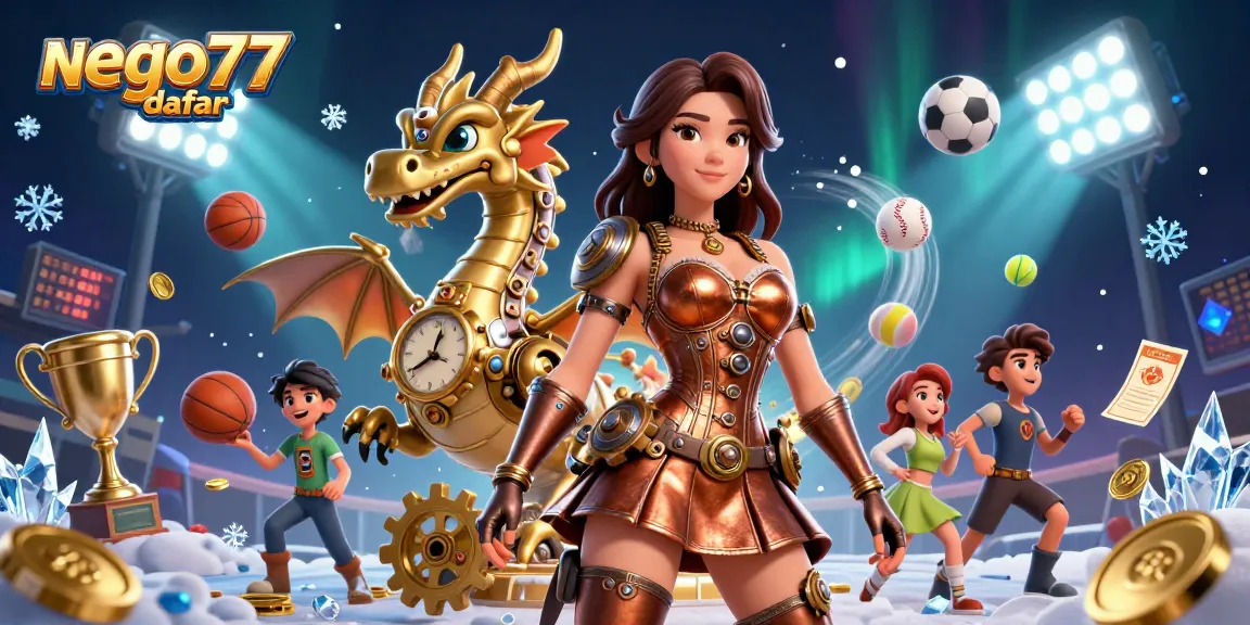 Engage with nego77 daftar for seamless gaming access through 24-hour login links, featuring stunning 3D casino elements.