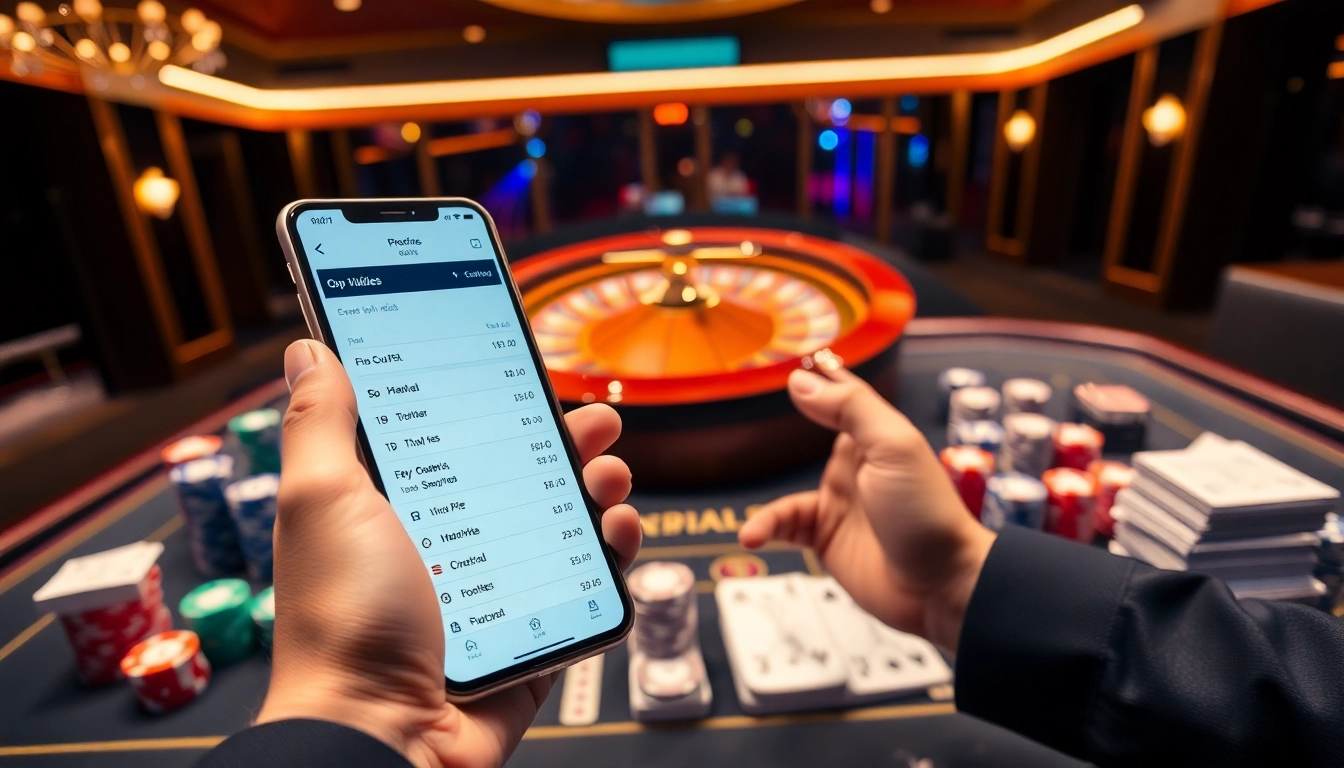 Betting slips and odds for kèo bóng đá hôm nay at an elegant casino setting