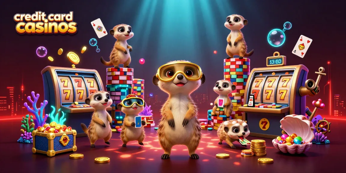 Engage in thrilling gameplay at credit card casinos with mesmerizing 3D meerkat operators.