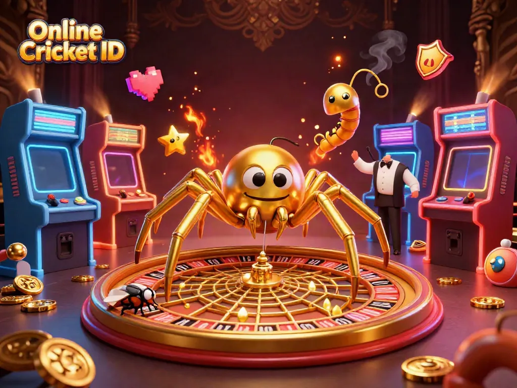 Engage with Online Cricket ID through secure, exciting betting illustrated in a vibrant scene.