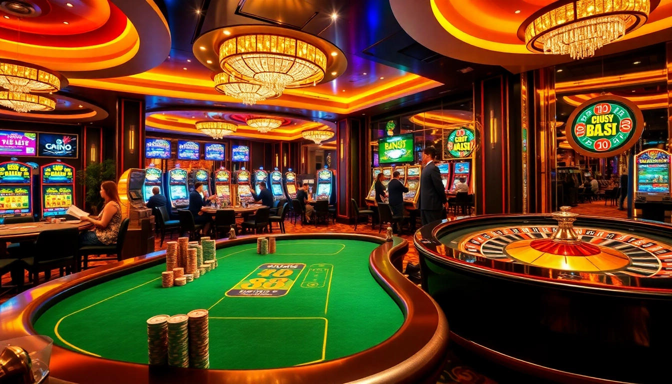 Experience the thrill of playing at RR 88 with vibrant casino action featuring poker games and slot machines.
