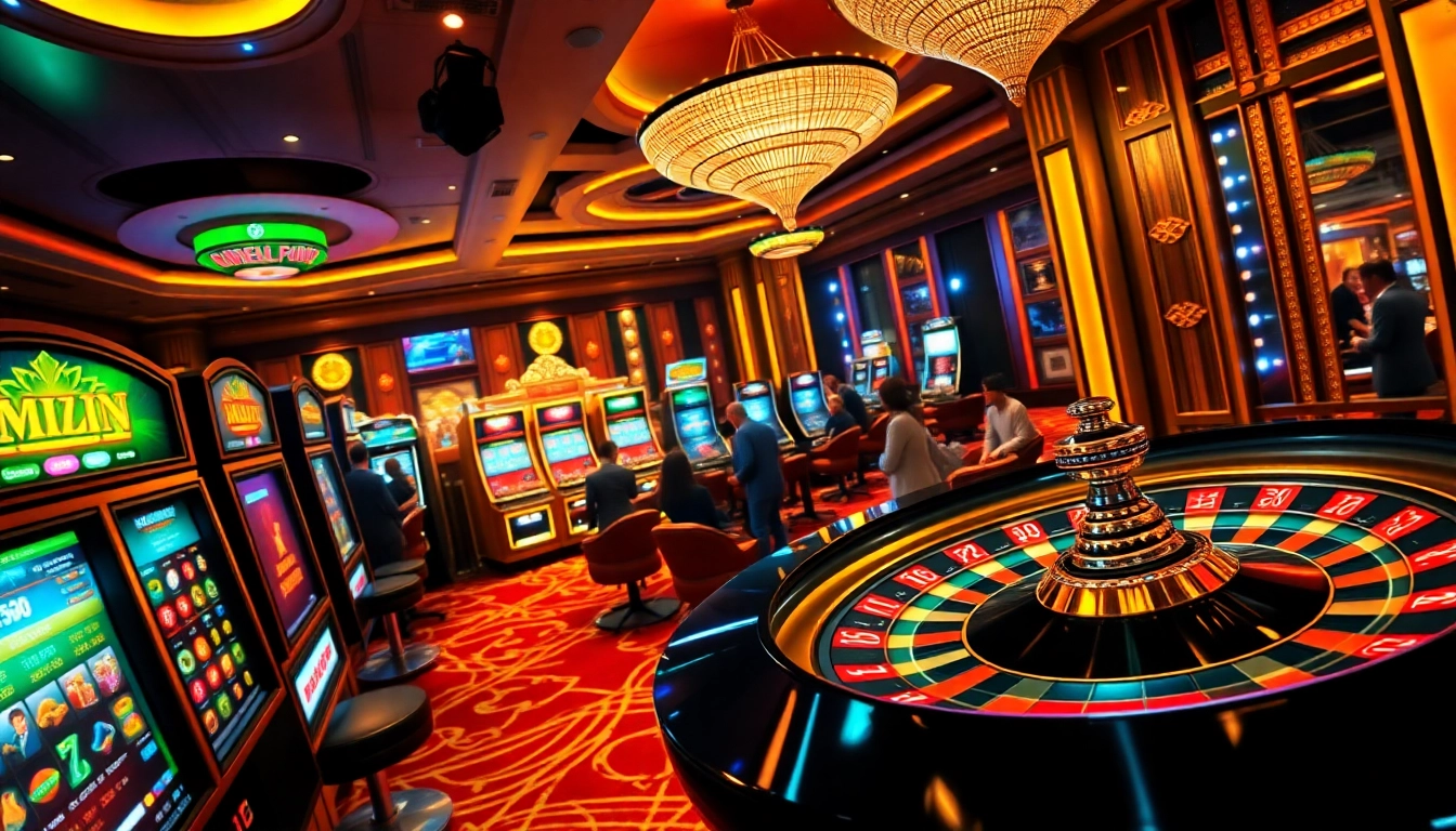 Players enjoying vibrant slot machines at 78WIN, experiencing thrilling gambling action.