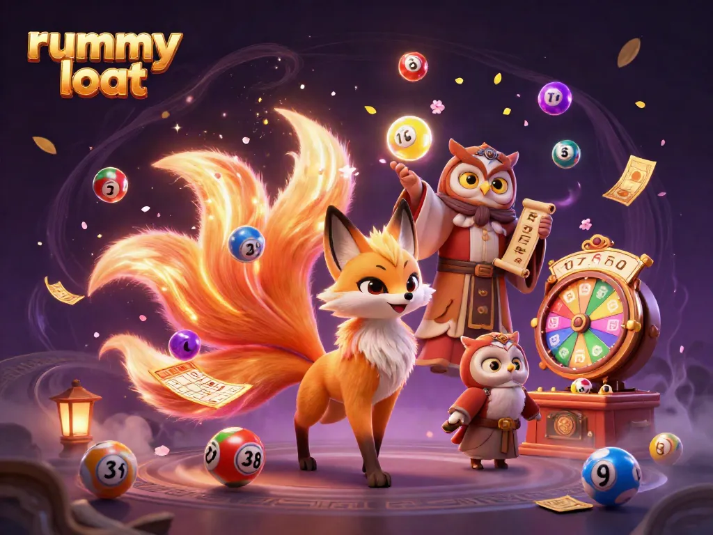 Engage in thrilling gameplay with Rummy Loot, vivid characters showcasing dynamic gaming elements and colorful effects.