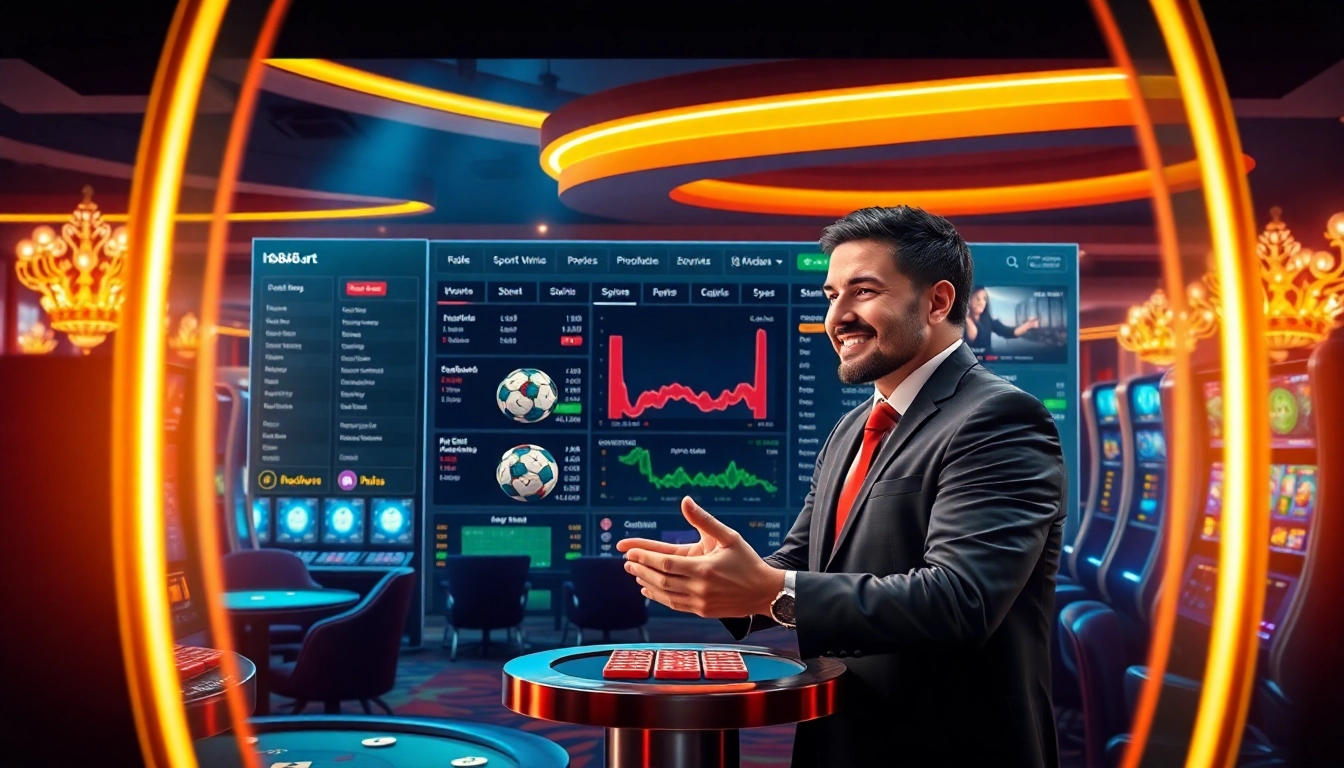 Vibrant online casino environment at hb88.art showcasing gaming options.