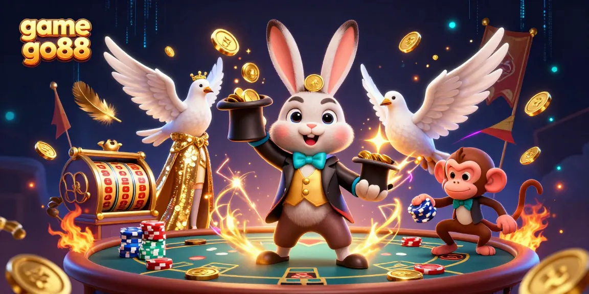 Engage with exciting moments in game go88, featuring vibrant magic and poker elements.