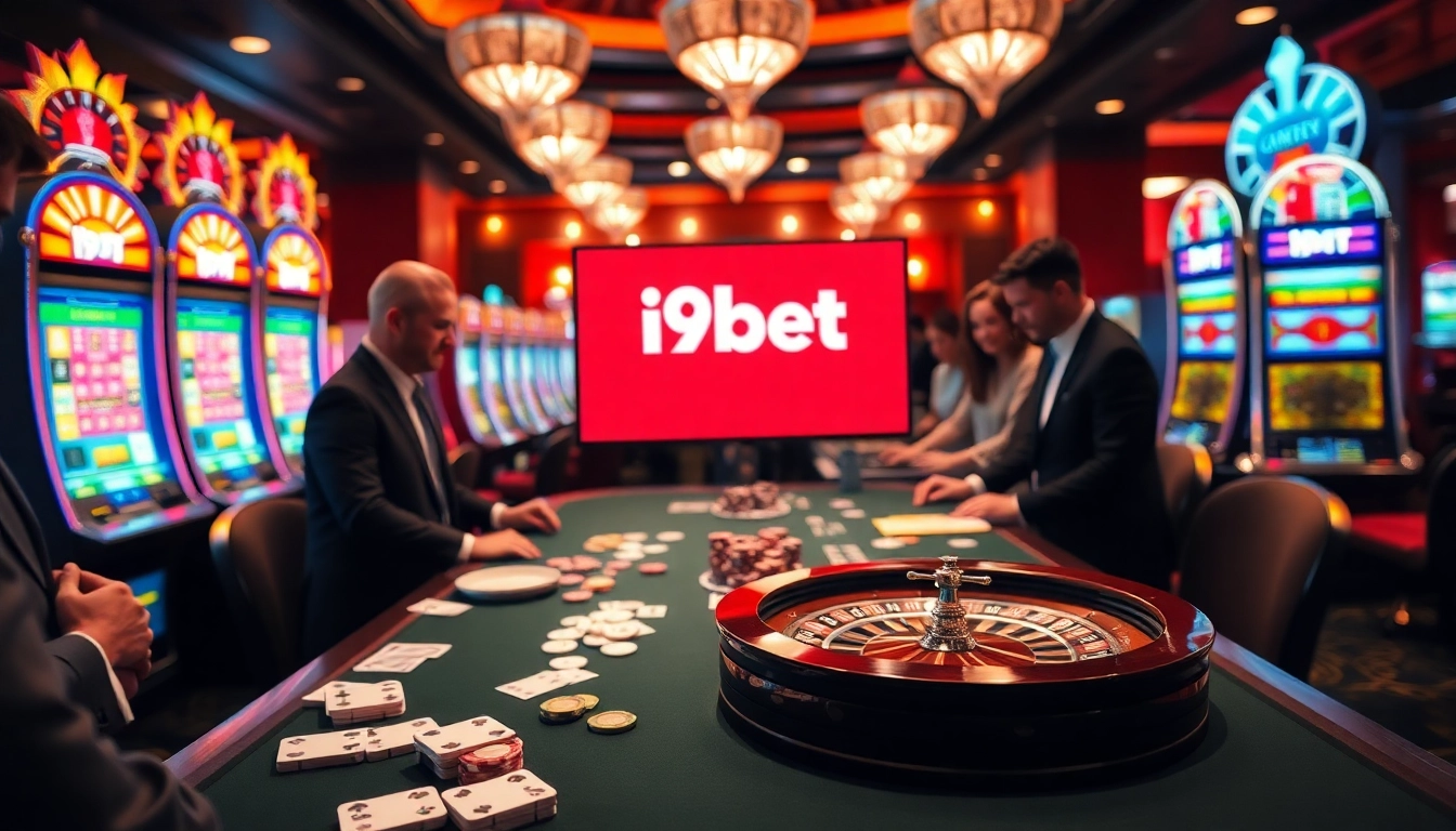 Experience excitement at i9bet with vibrant casino games, including roulette and poker.