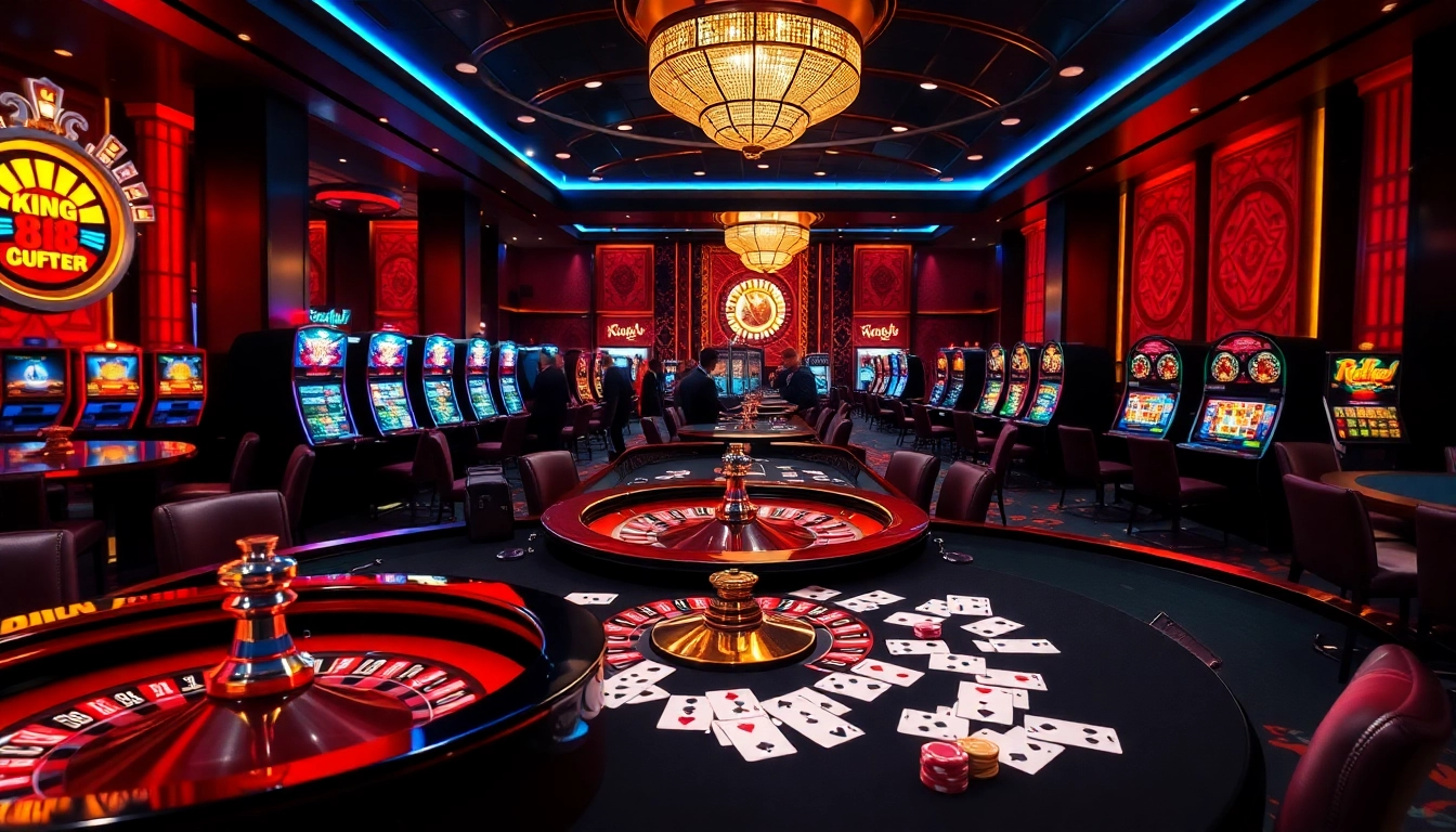 Experience the excitement of king 88 with engaging casino tables and vibrant slot machines.