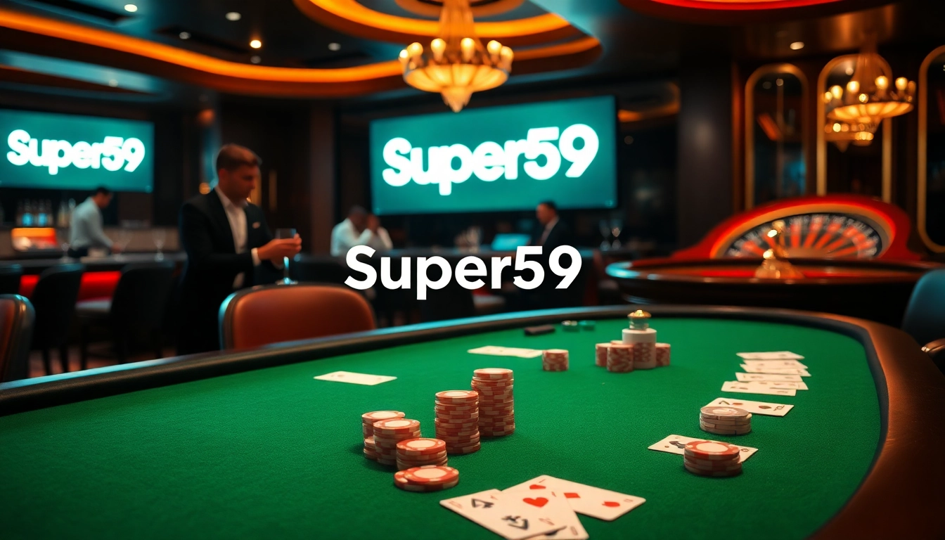 Experience thrilling poker action with super59 link alternatif at a luxurious casino.