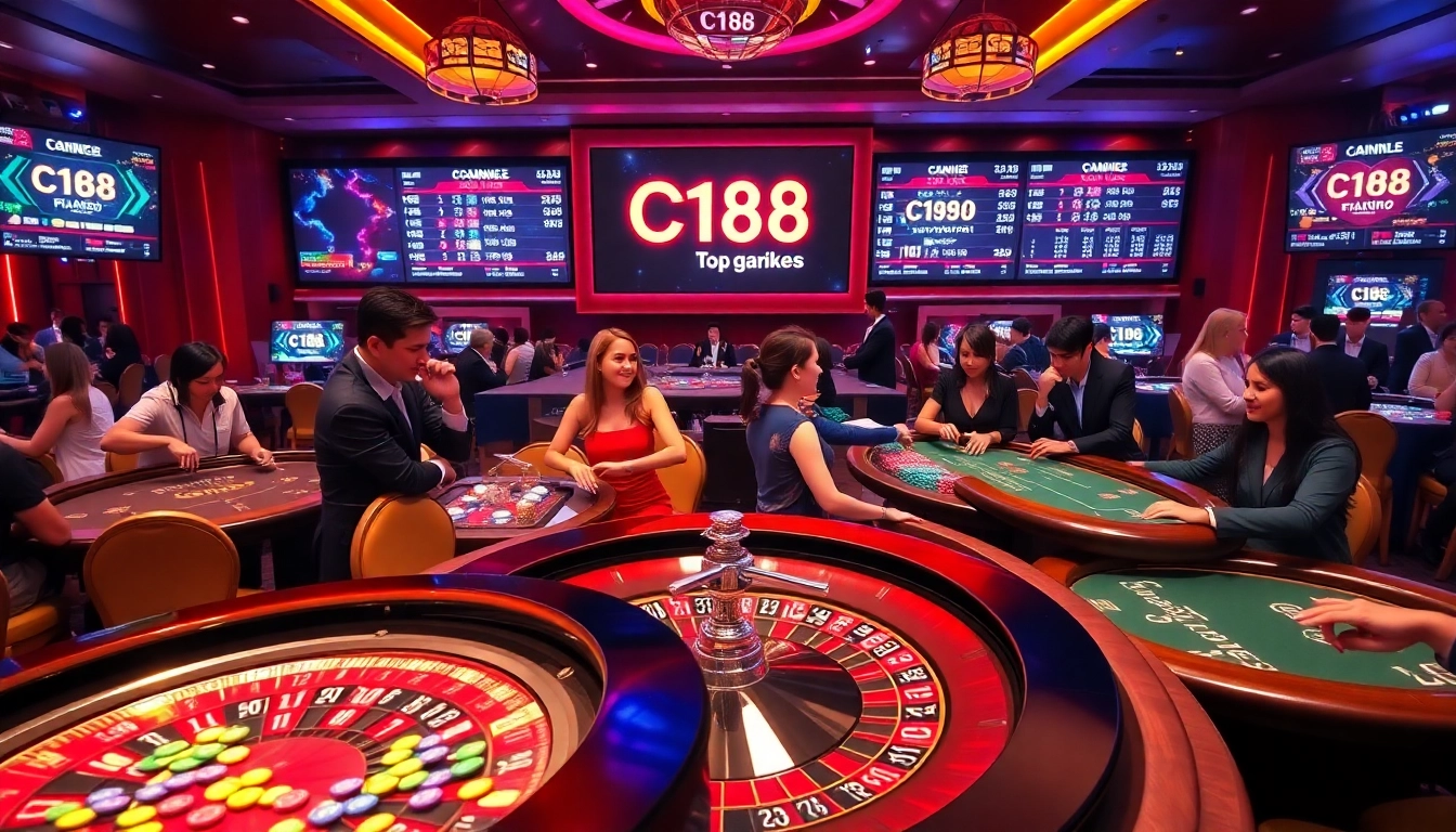 Engaging in thrilling games at C168 casino, where excitement meets luxury.