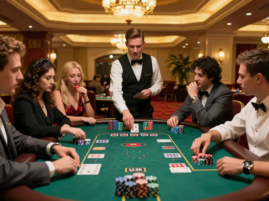 Players at a blackjack table experiencing a thrilling game strategy at the tr88 casino