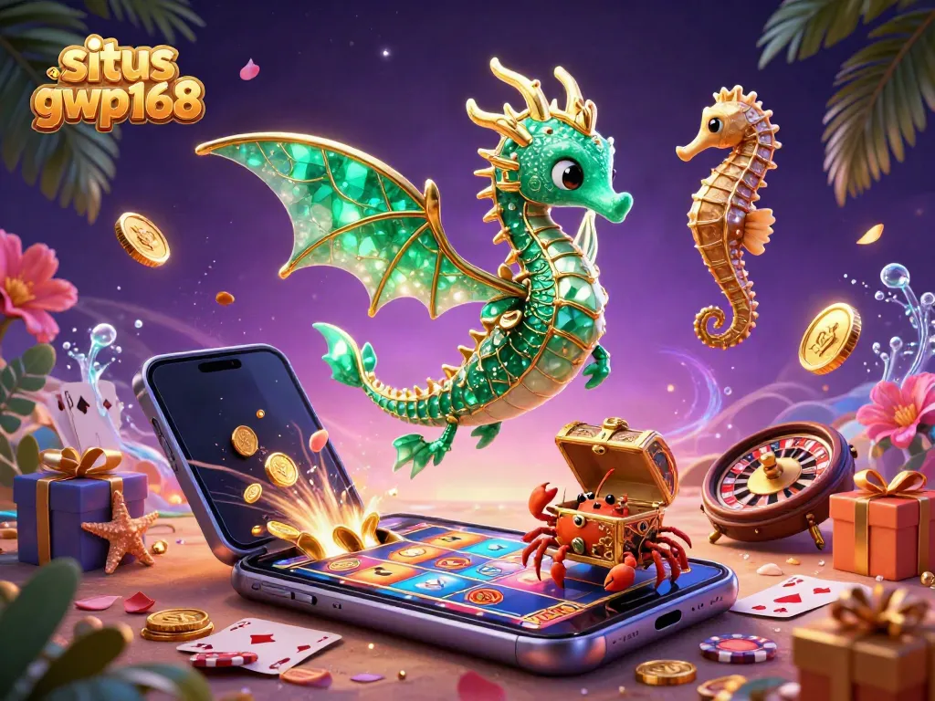 Bermain di situs gwp168 dengan ilustrasi laut yang memukau dan simbol permainan yang dinamis.