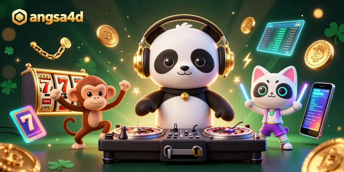 Experience unlimited winning opportunities with angsa4d in an energetic 3D casino scene featuring dancing characters.