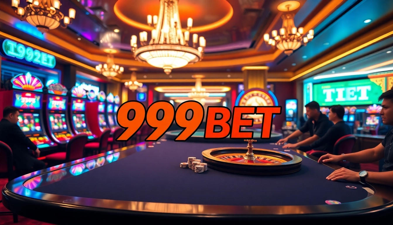 Experience the thrill of winning at 999BET's luxurious casino with vibrant games and exciting action.