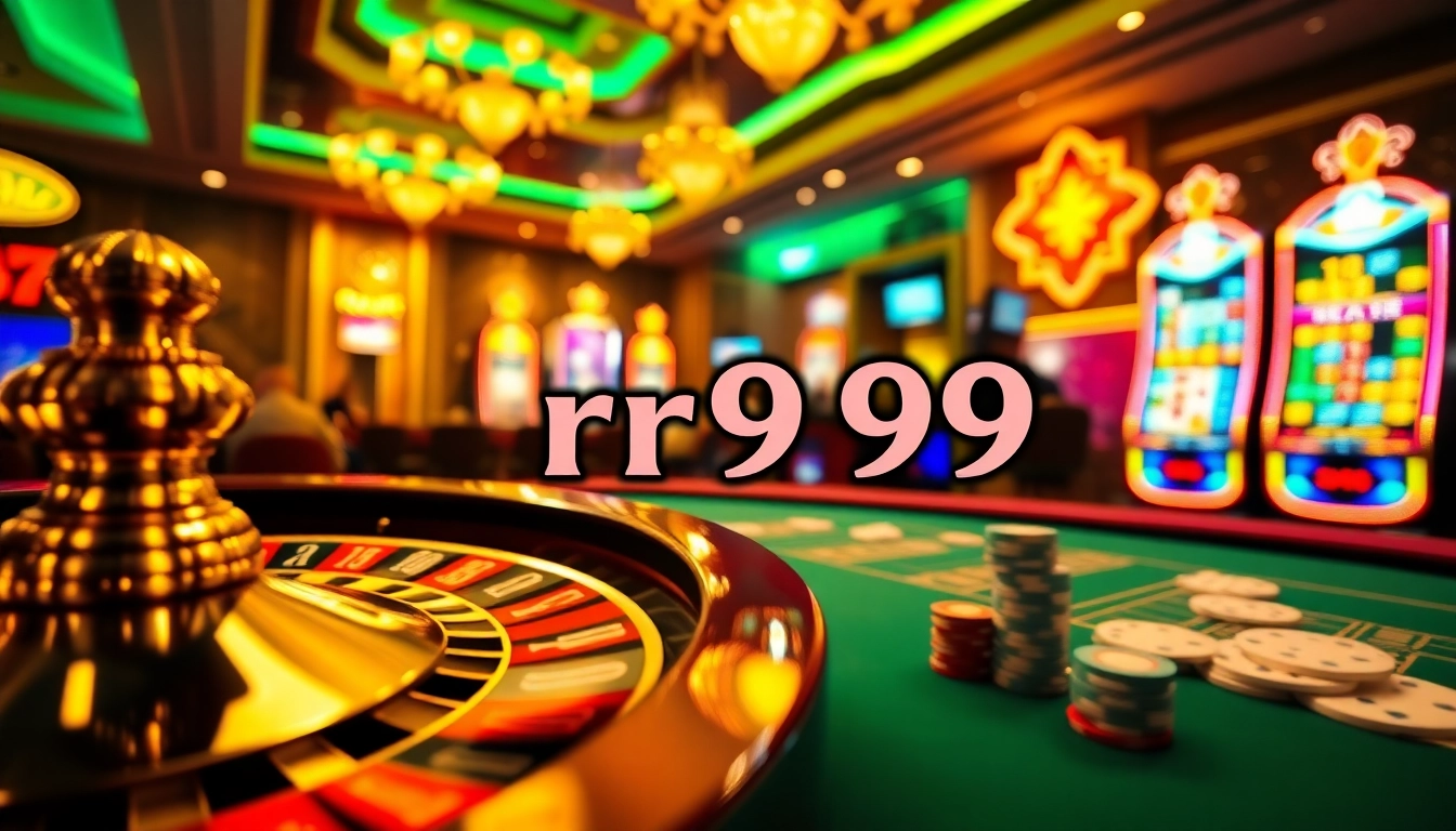 Experience the thrill of rr999 gaming with luxury casino elements and vibrant visuals.