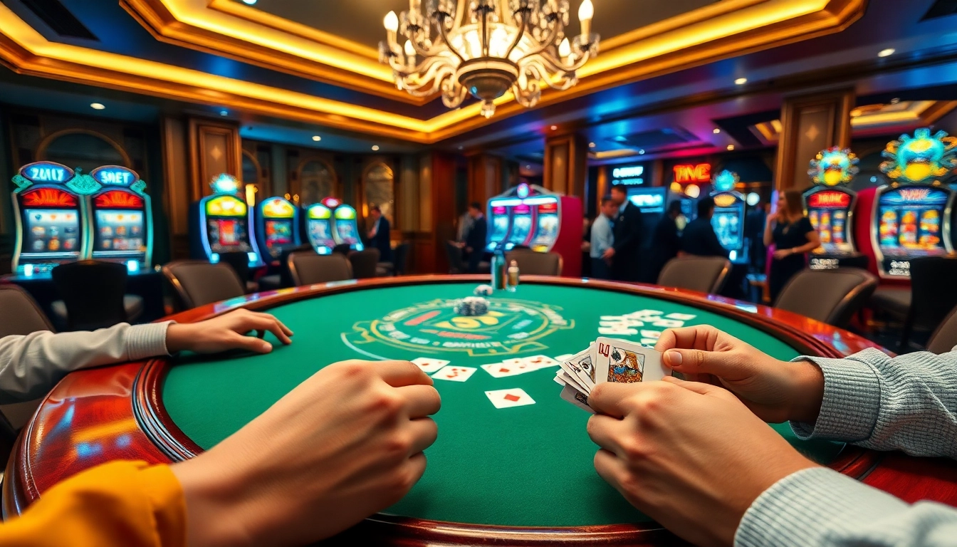 Experience the excitement of poker gameplay at https://thabet.college/ with intense player engagement and luxurious casino atmosphere.