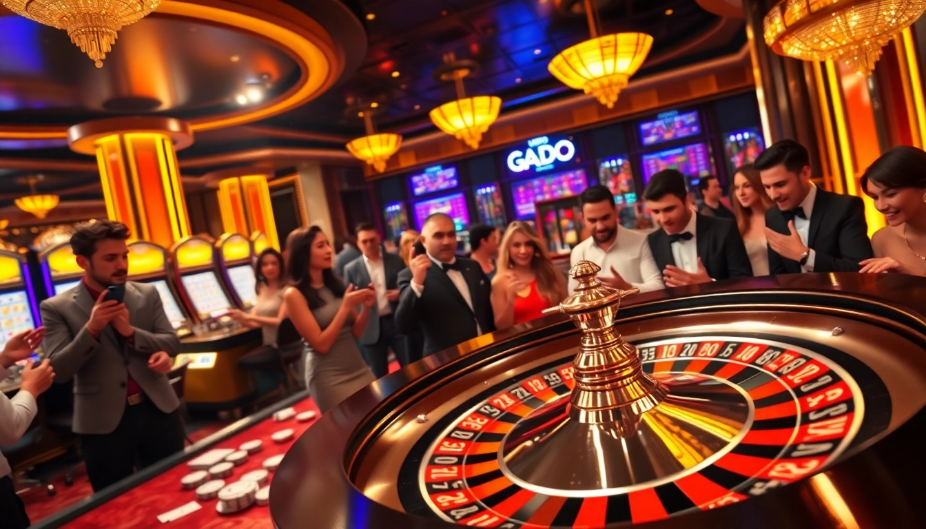 Experience the thrill of SODO Casino with players engaging at a luxury roulette table.