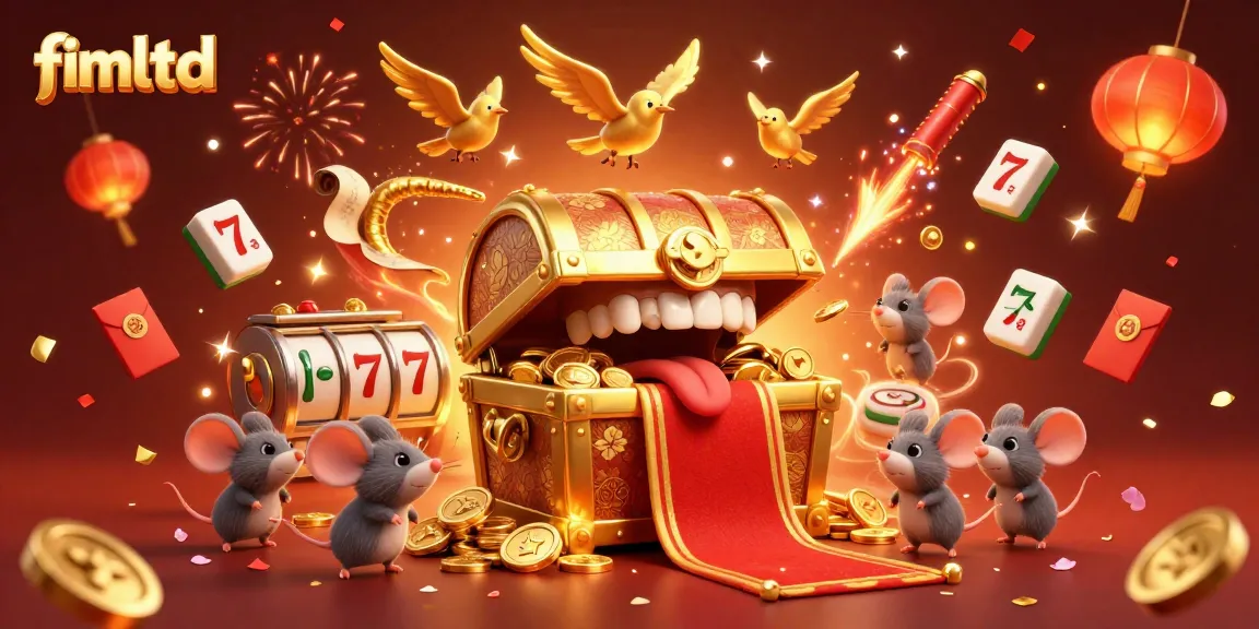 Experience the excitement at fimltd with a vibrant casino-themed illustration showcasing gaming and rewards.