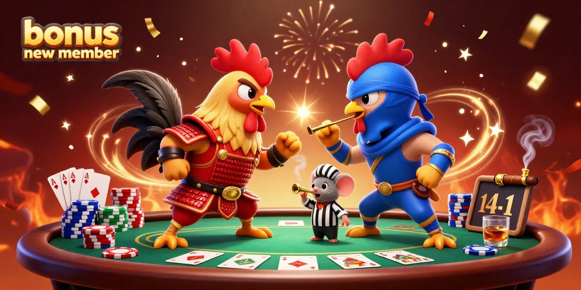 Experience thrilling gameplay with the bonus new member enhancements highlighted in this vibrant casino illustration.